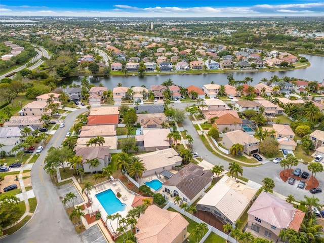 1903 SW 180th Ter, Miramar, FL 33029 - view of property location with nearby suburban area, a large body of water, and a pool area