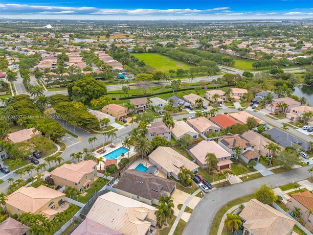 1903 SW 180th Ter, Miramar, FL 33029 - aerial overview of property's location with a pool and nearby suburban area