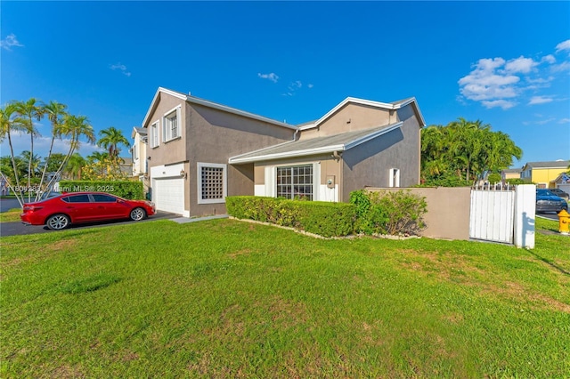 9465 SW 146th Ct, Miami, FL 33186 - view of home's exterior featuring stucco siding, a garage, and driveway