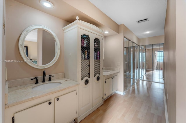 9465 SW 146th Ct, Miami, FL 33186 - bathroom with vanity and wood finished floors