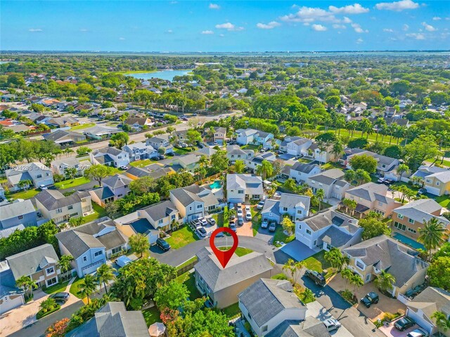 9465 SW 146th Ct, Miami, FL 33186 - aerial perspective of suburban area with a large body of water