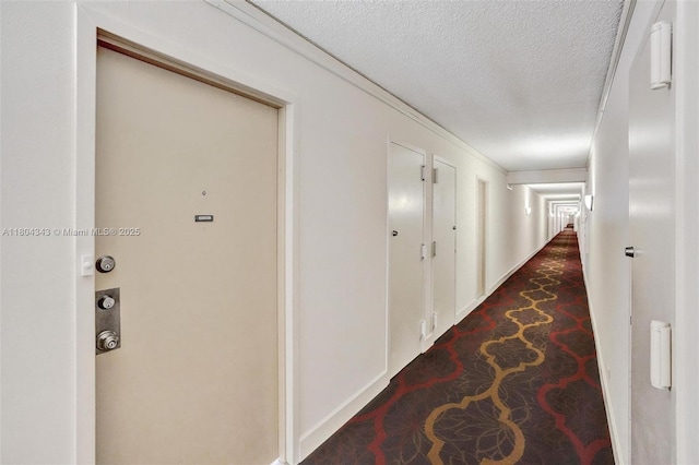 301 174th St Unit 1503, Sunny Isles Beach, FL 33160 - hall with a textured ceiling and crown molding