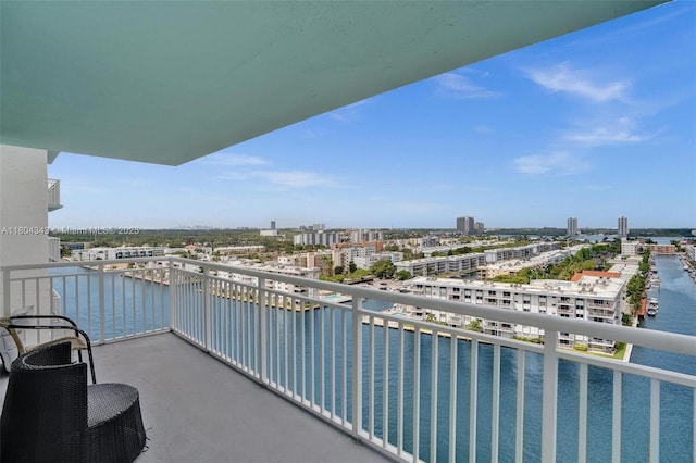 301 174th St Unit 1503, Sunny Isles Beach, FL 33160 - balcony with a view of city and a water view