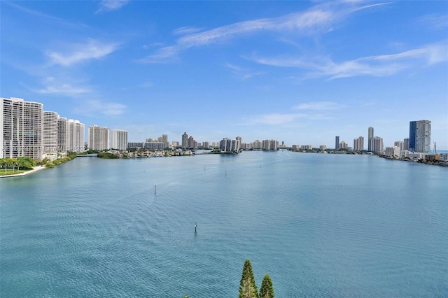 301 174th St Unit 1503, Sunny Isles Beach, FL 33160 - water view featuring a skyline view