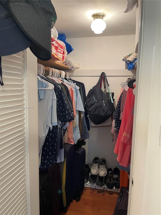 2911 N Pine Island Rd Unit 311, Sunrise, FL 33322 - spacious closet featuring wood finished floors