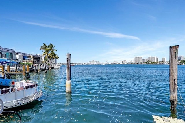 2807 NE 164th St Unit 2, North Miami Beach, FL 33160 - dock featuring a water view