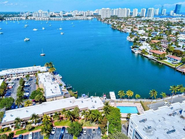 2807 NE 164th St Unit 2, North Miami Beach, FL 33160 - bird's eye view of a nearby body of water and skyline