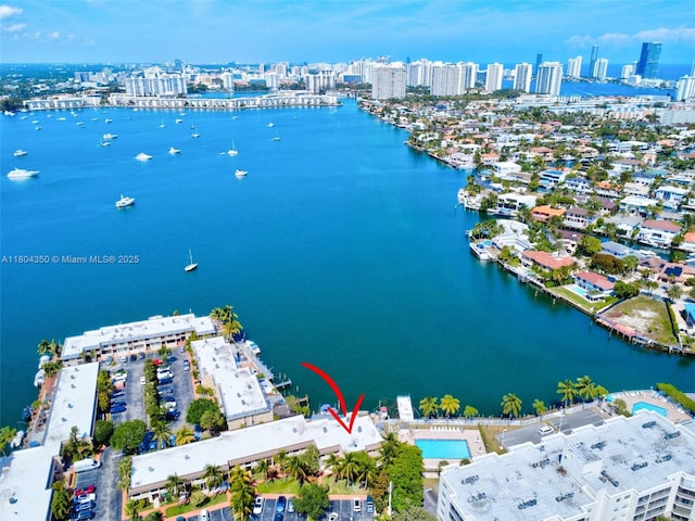 2807 NE 164th St Unit 2, North Miami Beach, FL 33160 - bird's eye view of city skyline and a nearby body of water