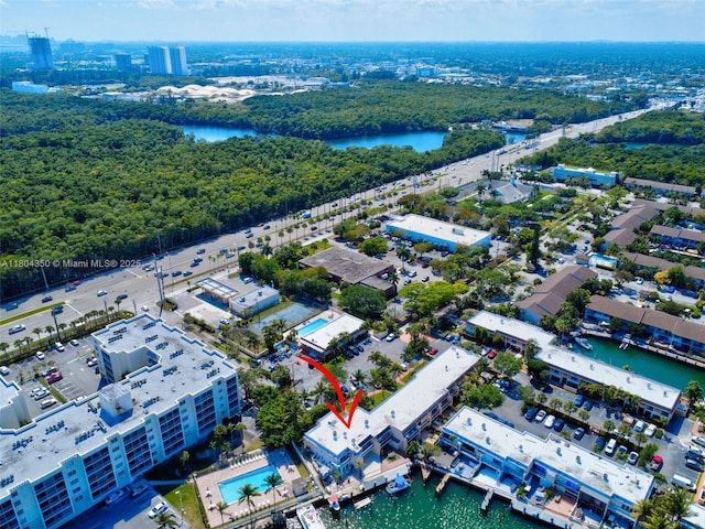 2807 NE 164th St Unit 2, North Miami Beach, FL 33160 - bird's eye view of a nearby body of water