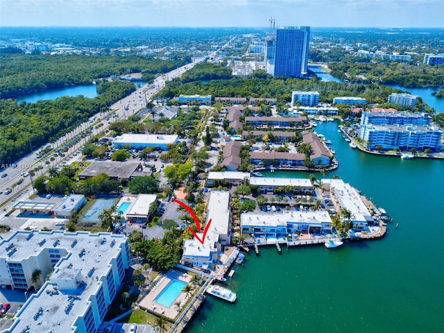 2807 NE 164th St Unit 2, North Miami Beach, FL 33160 - view of urban area featuring a large body of water