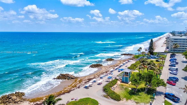 800 SE 20th Ave Unit 303, Deerfield Beach, FL 33441 - drone / aerial view of waterfront with a beach
