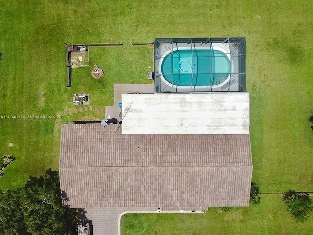 12411 SW 12th St, Davie, FL 33325 - bird's eye view of a pool