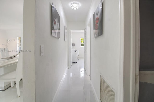 12411 SW 12th St, Davie, FL 33325 - hall with baseboards and light tile patterned floors
