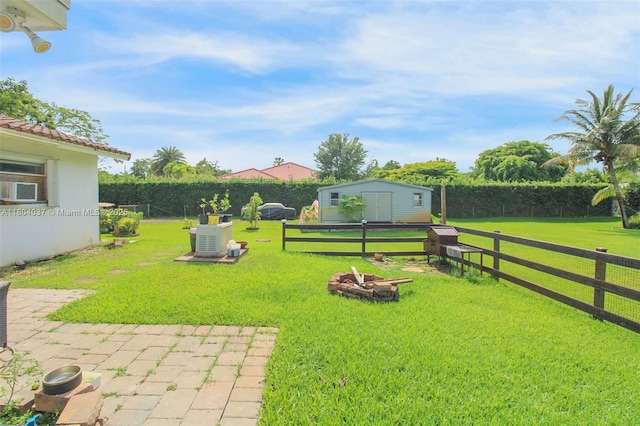 12411 SW 12th St, Davie, FL 33325 - view of yard featuring a fire pit
