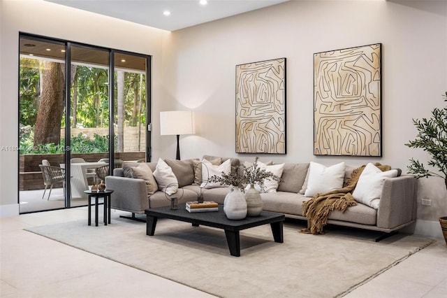 2805 Freeman St, Miami, FL 33133 - living area with recessed lighting