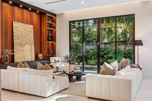 2805 Freeman St, Miami, FL 33133 - living area with recessed lighting