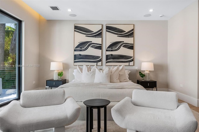 2805 Freeman St, Miami, FL 33133 - bedroom featuring access to outside and baseboards