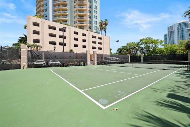 2475 Brickell Ave Unit 1805, Miami, FL 33129 - view of tennis court featuring fence