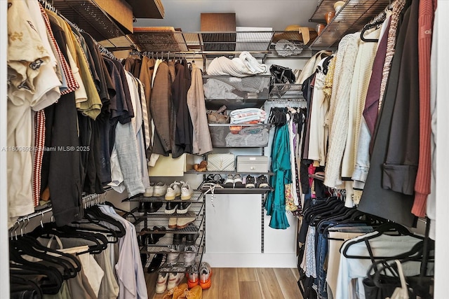 244 Biscayne Blvd Unit 2407, Miami, FL 33132 - walk in closet featuring wood finished floors