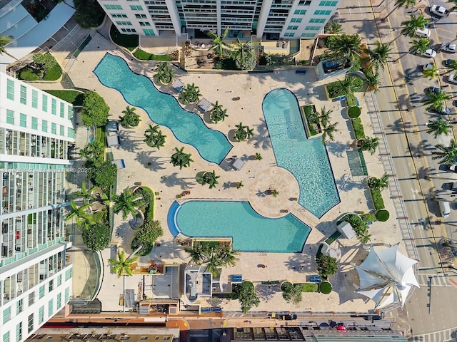 244 Biscayne Blvd Unit 2407, Miami, FL 33132 - aerial view of property's location with a pool