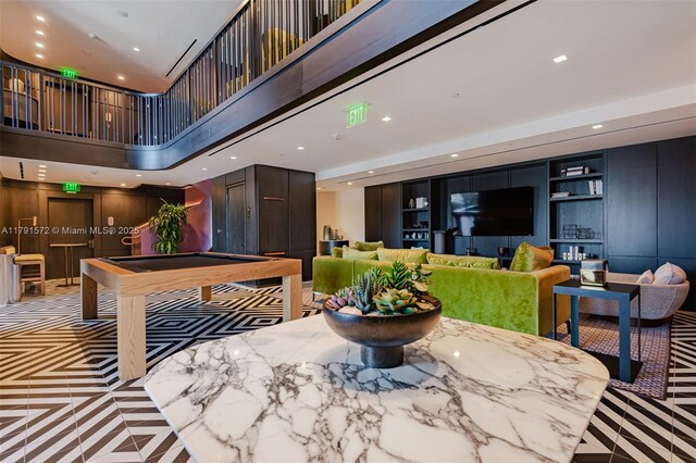 801 S Miami Ave Unit 1207, Miami, FL 33130 - building lobby with recessed lighting and a high ceiling
