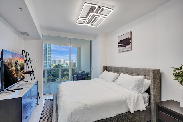 18201 Collins Ave Unit 808, Sunny Isles Beach, FL 33160 - bedroom featuring floor to ceiling windows