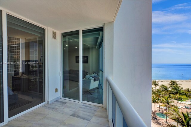 18201 Collins Ave Unit 808, Sunny Isles Beach, FL 33160 - balcony with view of water and beach