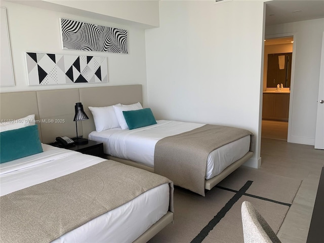 4010 S Ocean Dr Unit R3407, Hollywood, FL 33019 - bedroom featuring a sink and baseboards