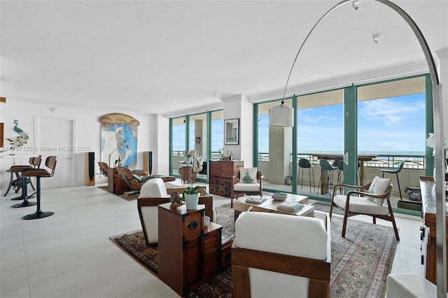 3400 SW 27th Ave Unit 1102, Miami, FL 33133 - living area with floor to ceiling windows