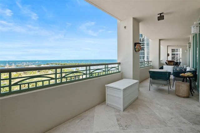 3400 SW 27th Ave Unit 1102, Miami, FL 33133 - balcony featuring a water view