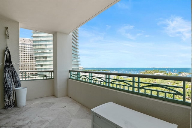 3400 SW 27th Ave Unit 1102, Miami, FL 33133 - balcony with a water view