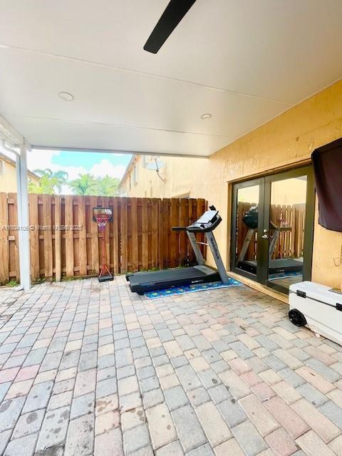 380 NE 37th Ter, Homestead, FL 33033 - view of patio / terrace with french doors