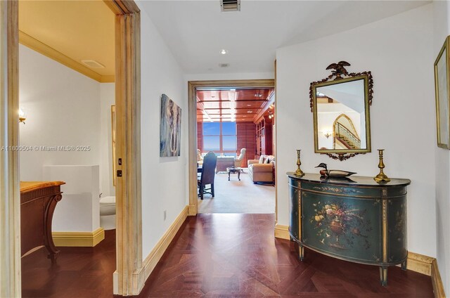6051 N Ocean Dr Unit Ph5, Hollywood, FL 33019 - hallway with baseboards and recessed lighting