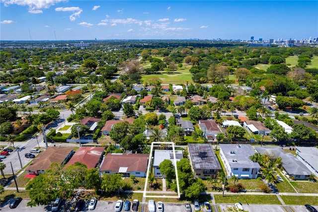 2039 NE 172nd St, North Miami Beach, FL 33162 - aerial view of property's location featuring property boundaries highlighted and nearby suburban area