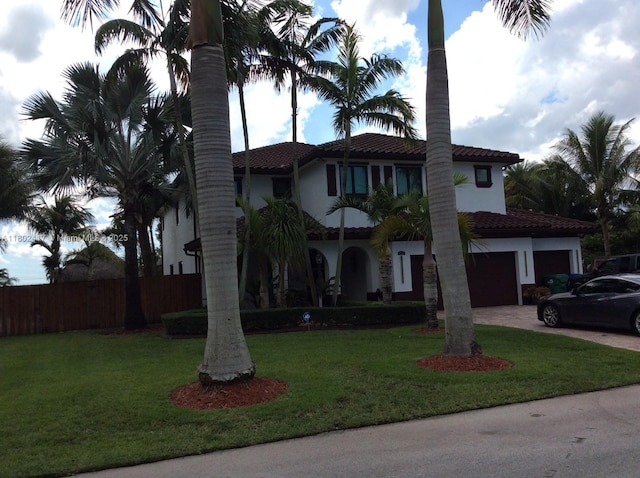 21046 SW 133rd Ct, Miami, FL 33177 - mediterranean / spanish home with a tile roof, driveway, and stucco siding