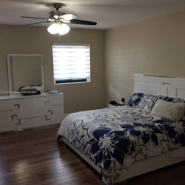 21046 SW 133rd Ct, Miami, FL 33177 - bedroom featuring wood finished floors and ceiling fan