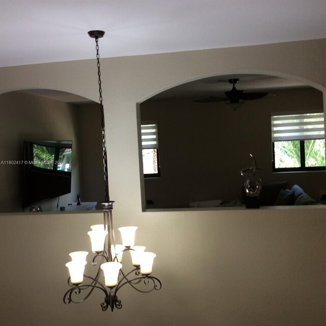 21046 SW 133rd Ct, Miami, FL 33177 - detailed view of arched walkways and ceiling fan