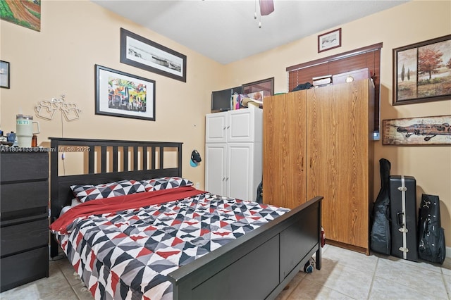 15120 SW 156th Ave, Miami, FL 33196 - bedroom featuring light tile patterned floors and ceiling fan