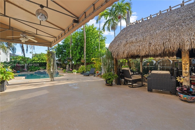 15120 SW 156th Ave, Miami, FL 33196 - view of patio / terrace with a gazebo