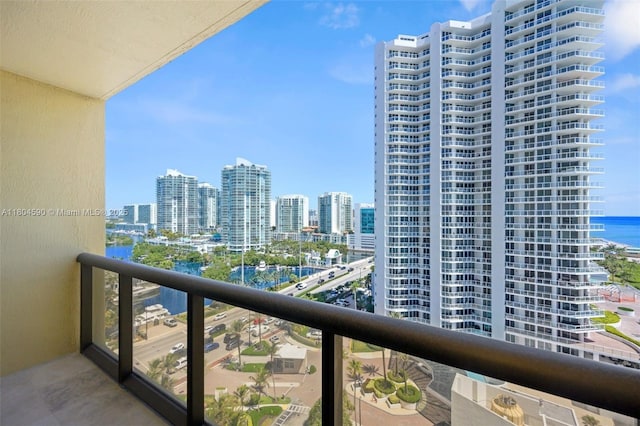 16275 Collins Ave Unit 1202, Sunny Isles Beach, FL 33160 - balcony with a view of city and a water view