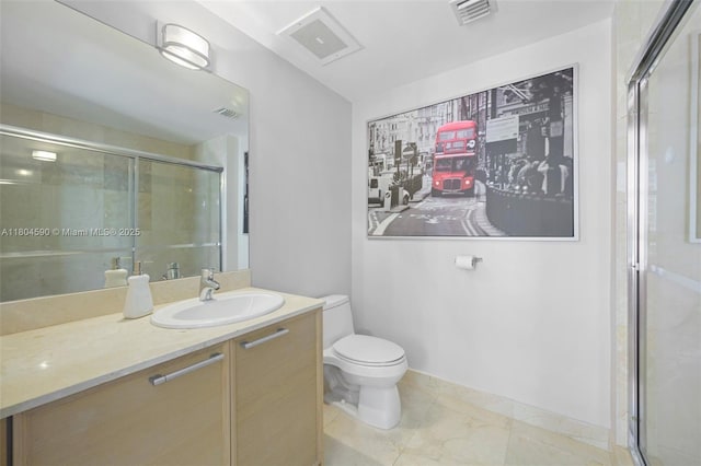 16275 Collins Ave Unit 1202, Sunny Isles Beach, FL 33160 - full bath featuring a stall shower, vanity, and toilet