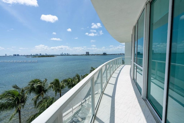 665 NE 25th St Unit 405, Miami, FL 33137 - balcony featuring a water view and a view of city