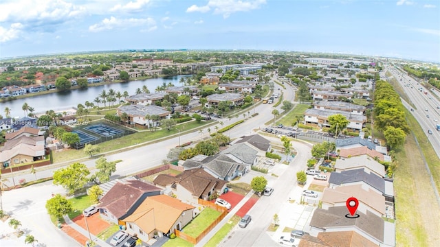 6950 NW 168th St, Hialeah, FL 33015 - aerial view of residential area featuring a nearby body of water