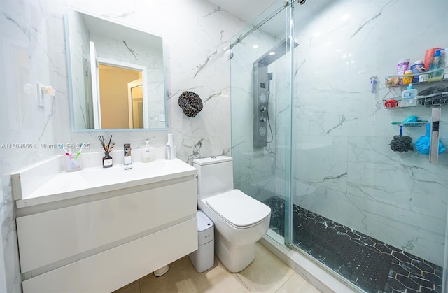 6950 NW 168th St, Hialeah, FL 33015 - full bath featuring a marble finish shower and vanity
