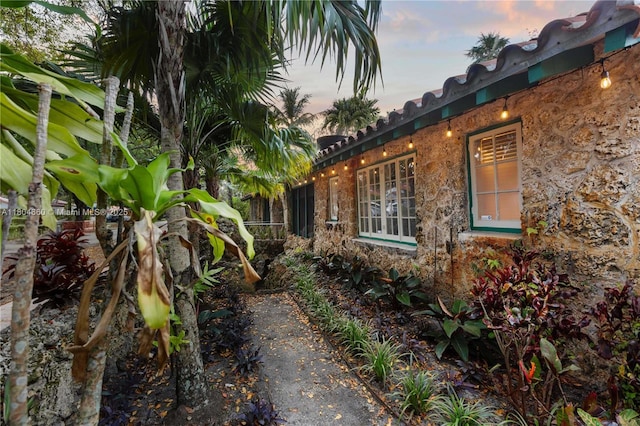 1301 Milan Ave, Villa Coral Gables, FL 33134 - view of side of property featuring a tile roof