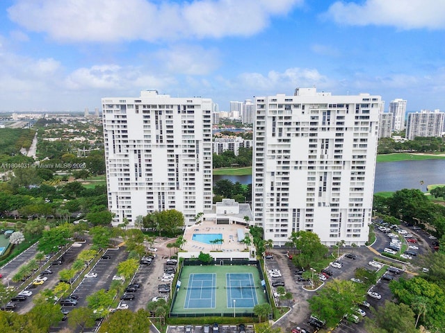 20355 NE 34th Ct Unit 929, Aventura, FL 33180 - view of apartment building / complex with a water view