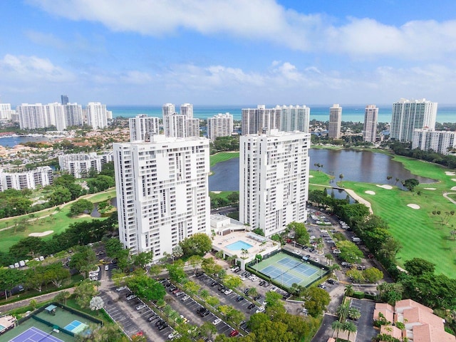 20355 NE 34th Ct Unit 929, Aventura, FL 33180 - view of urban area with a nearby body of water and a golf course