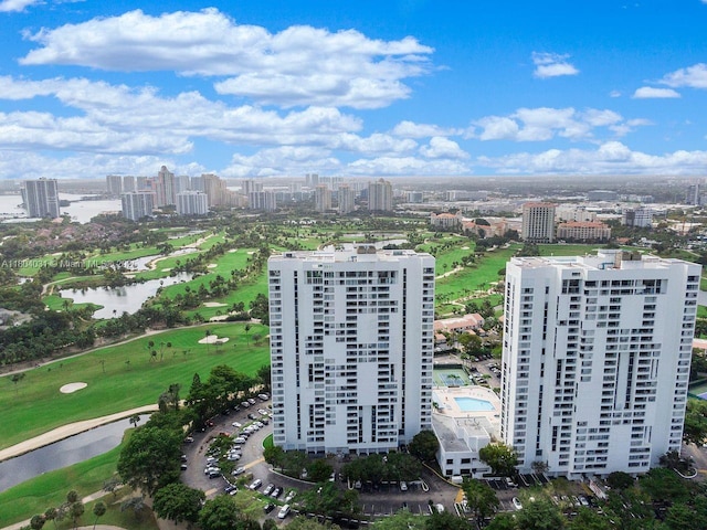 20355 NE 34th Ct Unit 929, Aventura, FL 33180 - view of urban area with a large body of water and a golf course