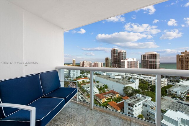 6770 Indian Creek Dr Unit Tsa1, Miami Beach, FL 33141 - balcony featuring a view of city and a water view