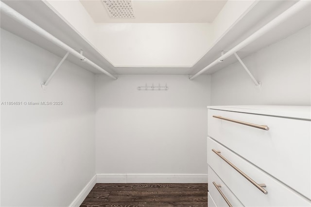 6770 Indian Creek Dr Unit Tsa1, Miami Beach, FL 33141 - walk in closet with dark wood-style floors
